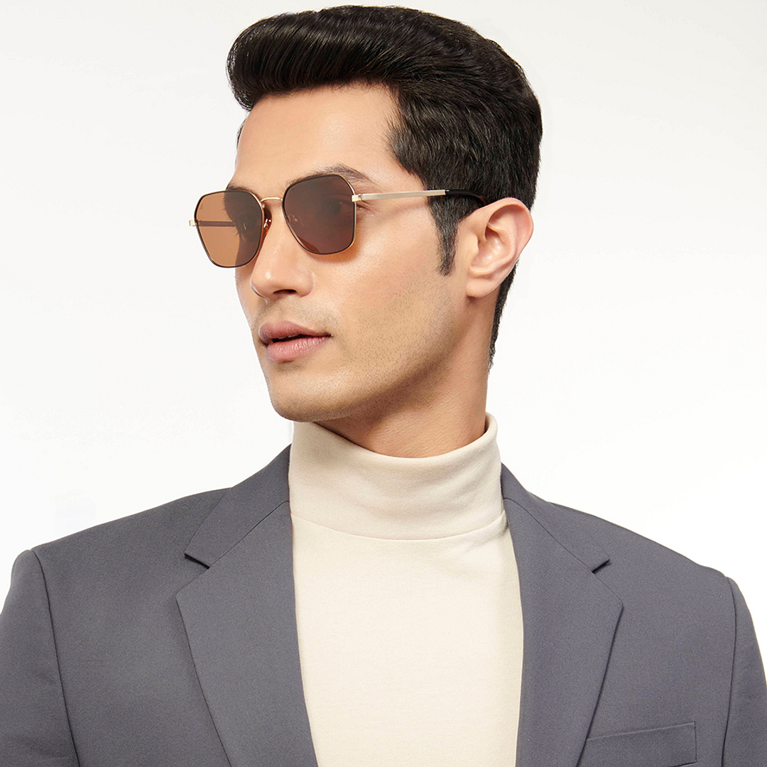 Vincent Chase Black Full Rim Geometric right side