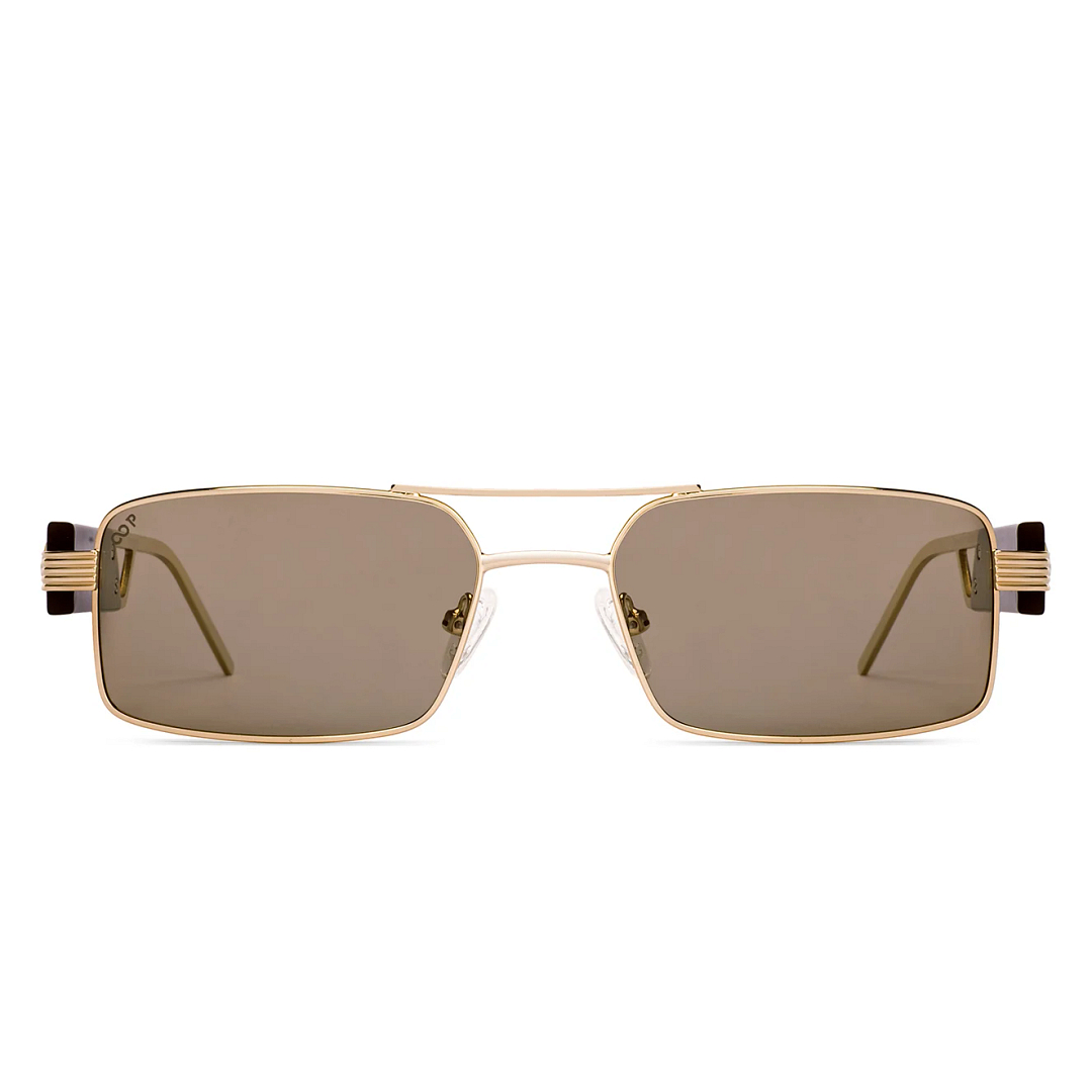Vincent Chase Polarized Gold Full Rim Rectangle right side