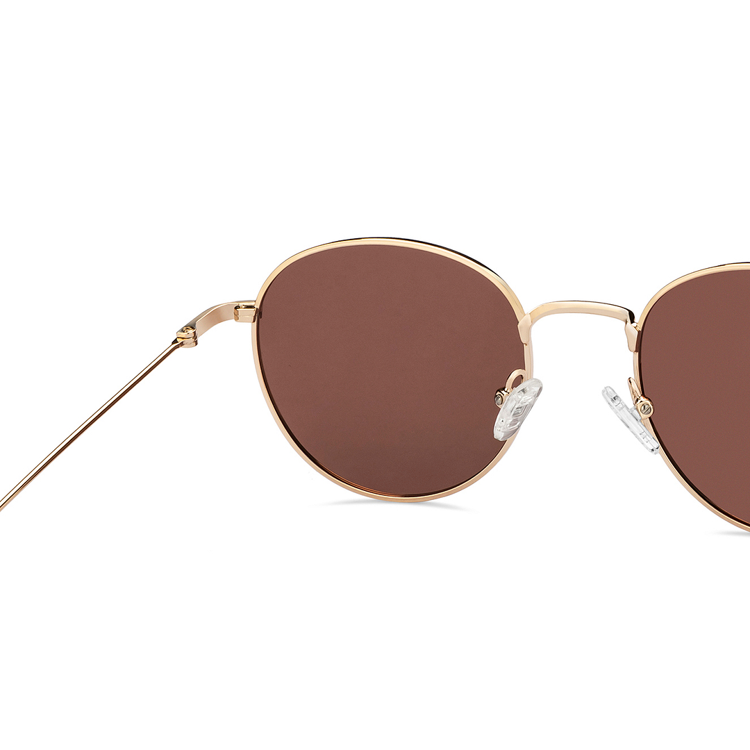 Vincent Chase Polarized Gold Full Rim Round right side