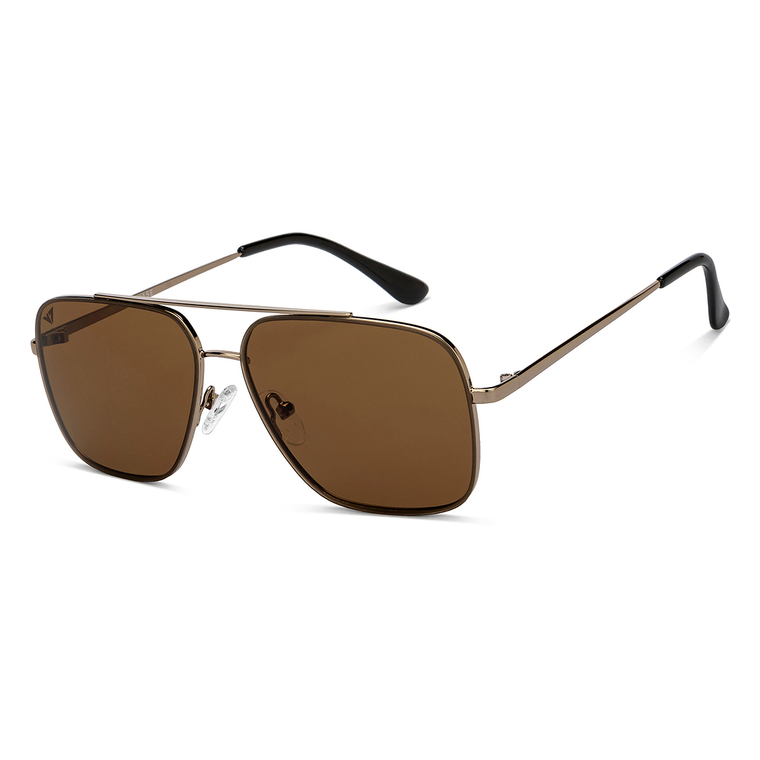 その他 SHURAN VSC Buy Brown Gold Full Rim Rectangle Square Vincent Chase All Time