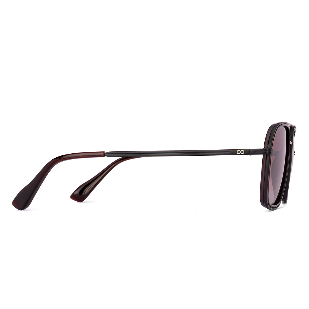 Buy Brown Gradient Full Rim Square Vincent Chase Metal S19054