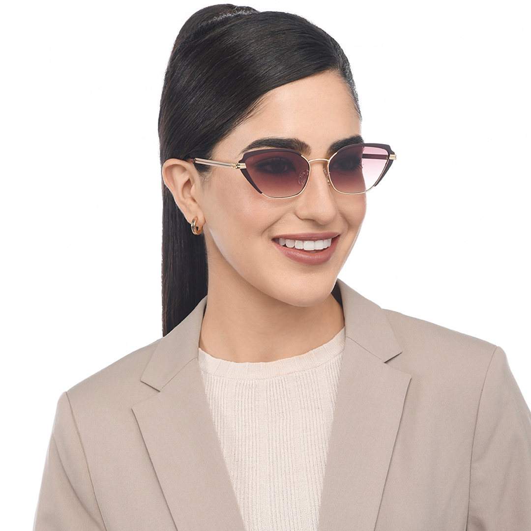 Vincent Chase Gold Full Rim Cat Eye right side