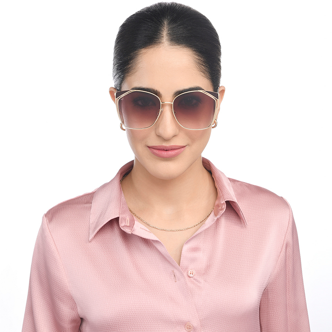 Vincent Chase Gold Full Rim Cat Eye right side