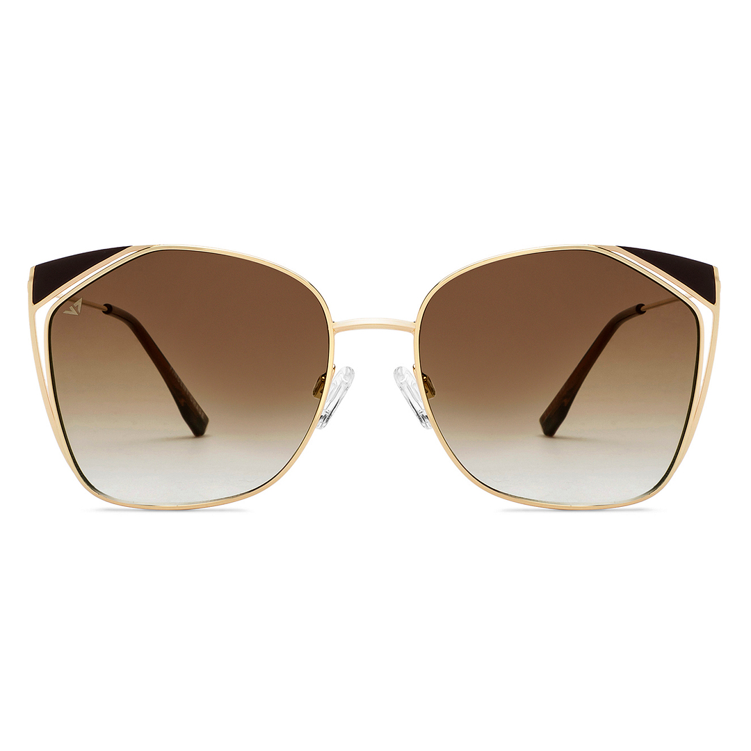 Vincent Chase Gold Full Rim Cat Eye left side