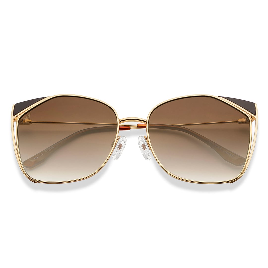 Vincent Chase Gold Full Rim Cat Eye left side