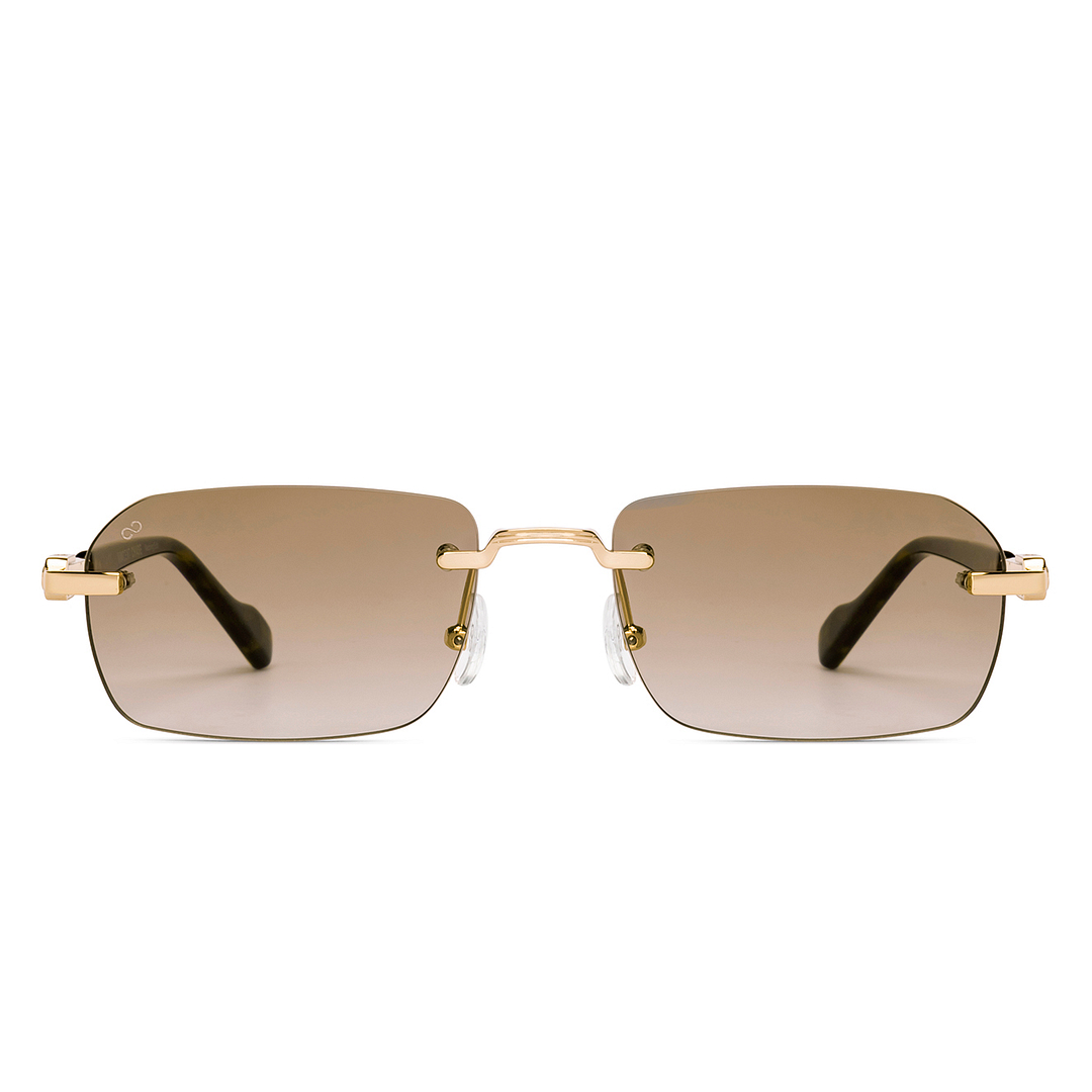 Vincent Chase Gold Rimless Rectangle right side
