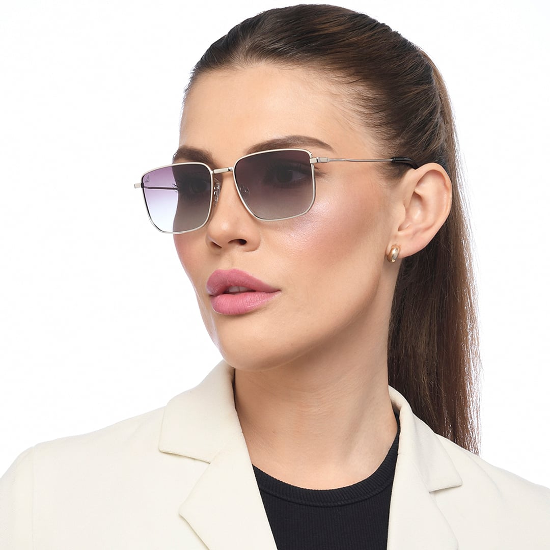 Vincent Chase Polarized Silver Full Rim Rectangle right side