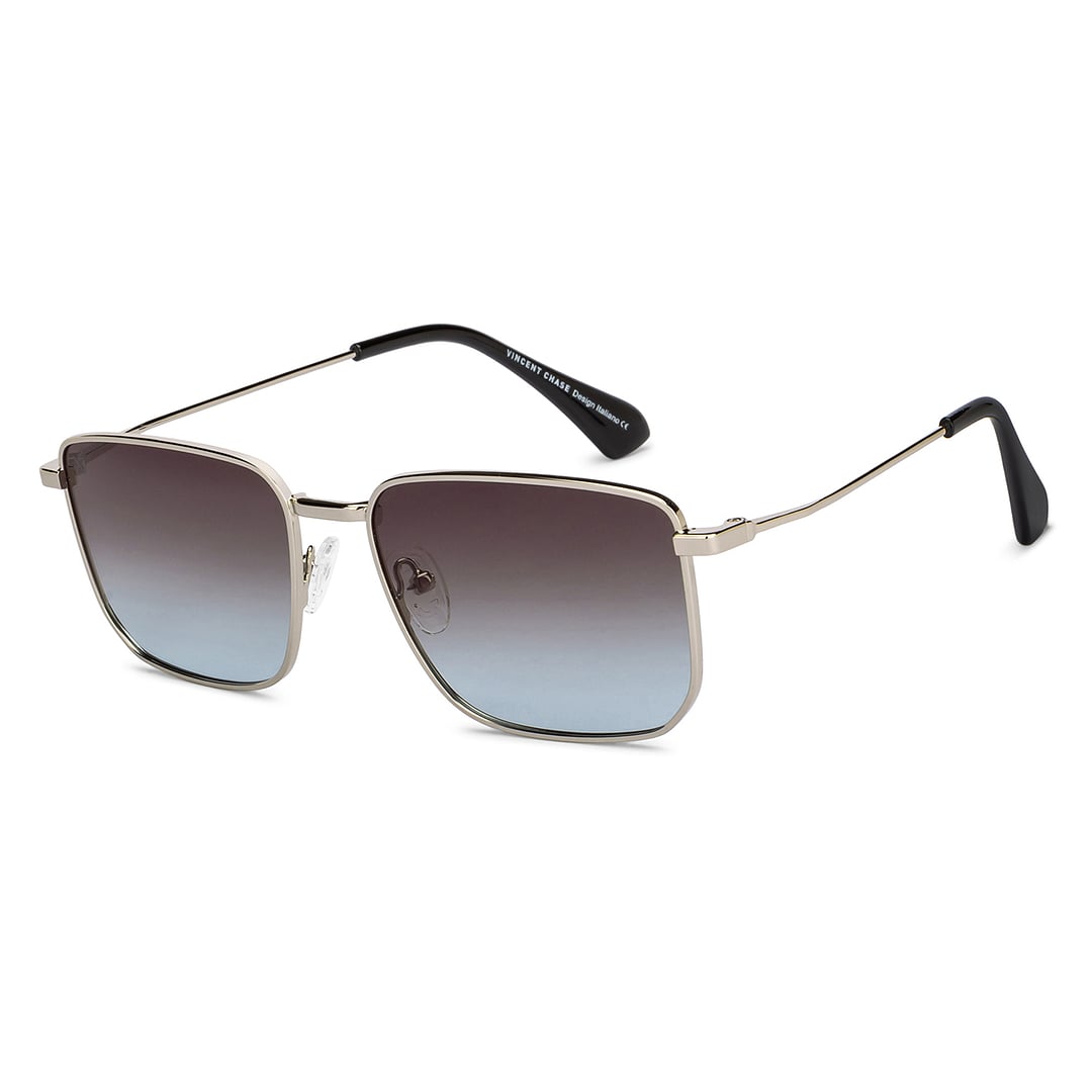 Vincent Chase Polarized Silver Full Rim Rectangle right side