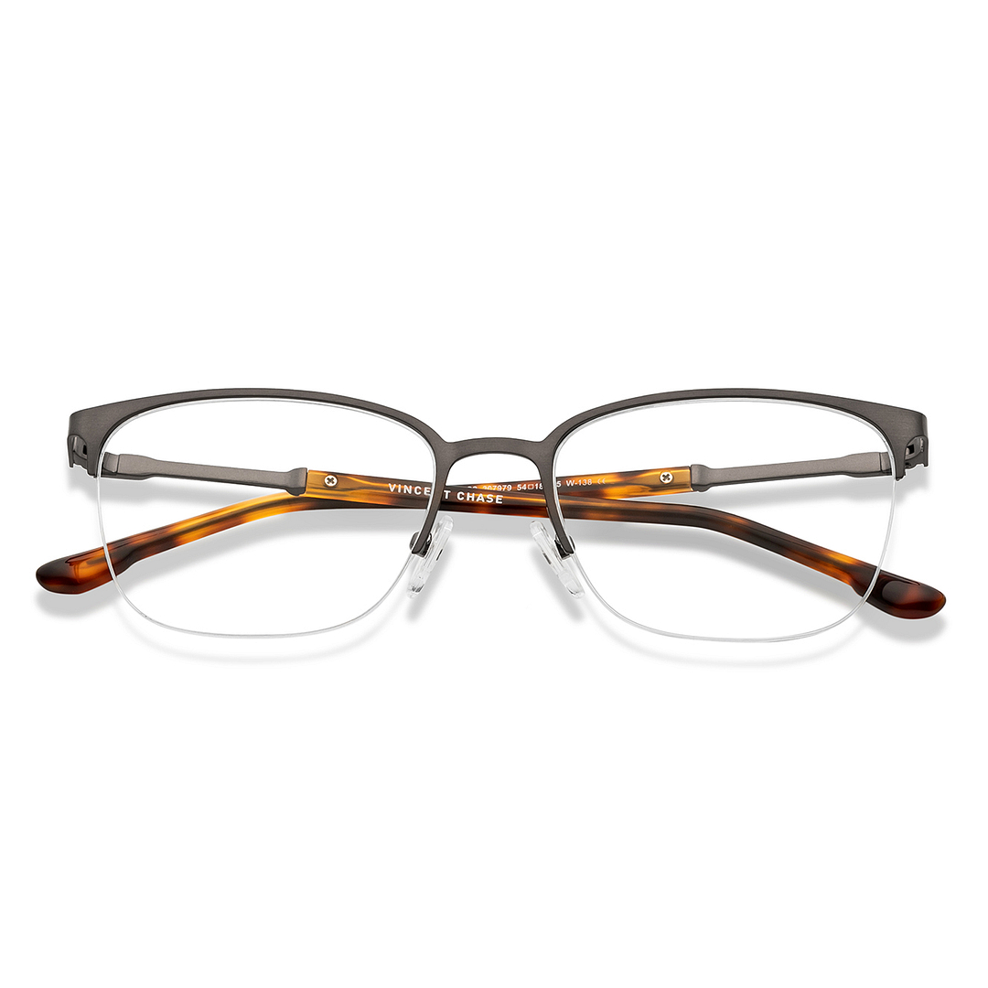 Vincent Chase Online Light Brown Half Rim Square left side