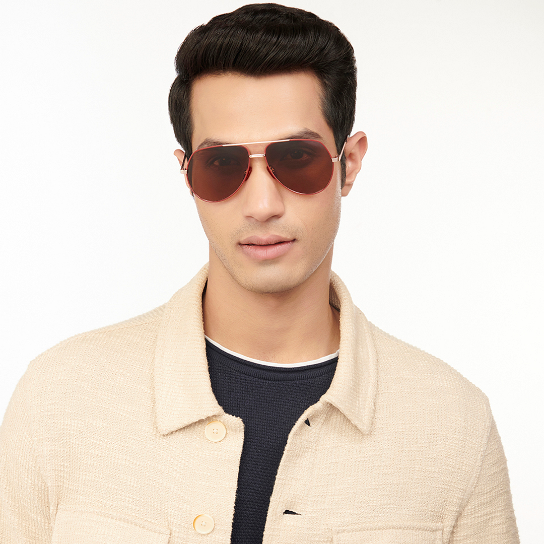 Vincent Chase Online Pink Full Rim Aviator right side