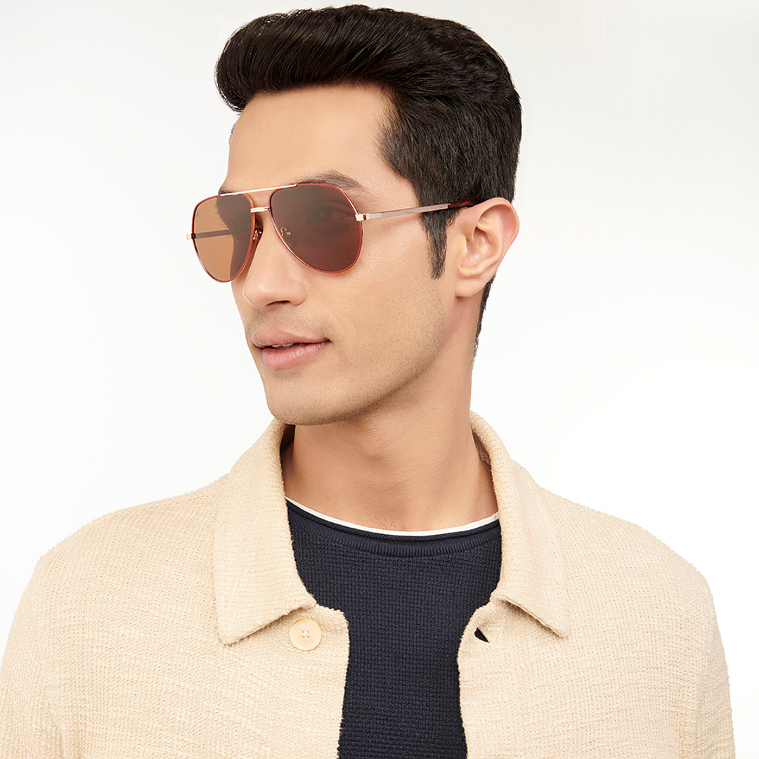 Vincent Chase Online Pink Full Rim Aviator left side