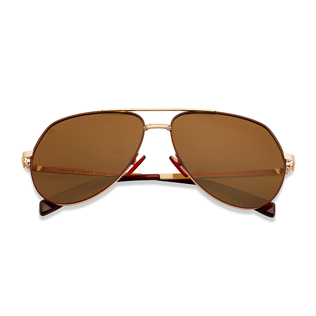 Vincent Chase Online Pink Full Rim Aviator left side