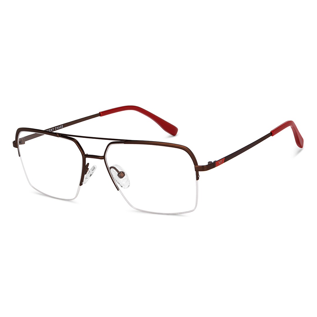 Vincent Chase Online Light Brown Half Rim Square right side