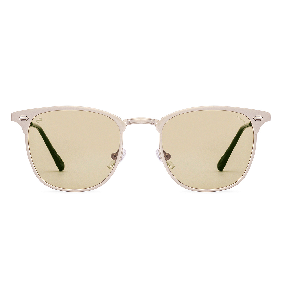 Brown Silver Full Rim Square Vincent Chase VC Sun Metal VC S19484