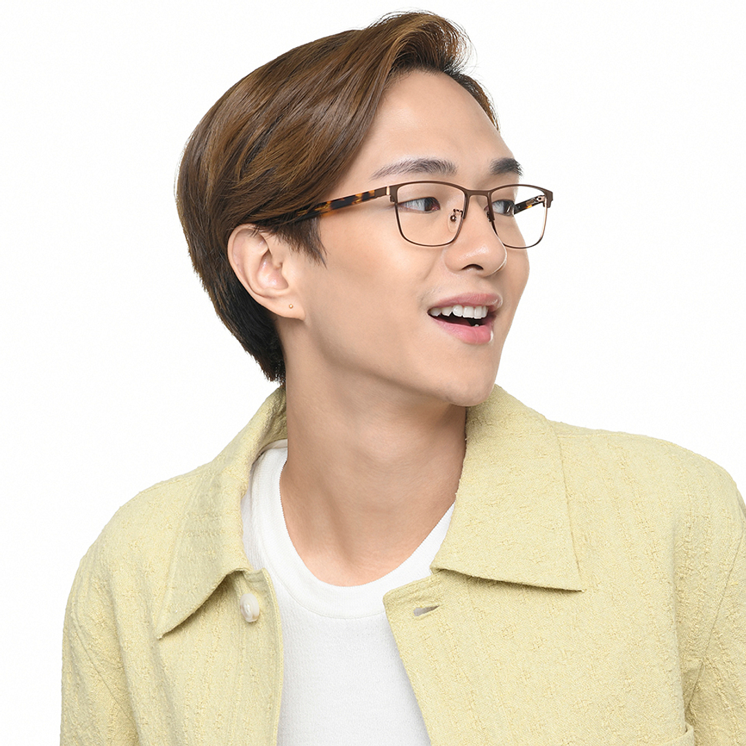 Vincent Chase Online Light Brown Full Rim Rectangle left side