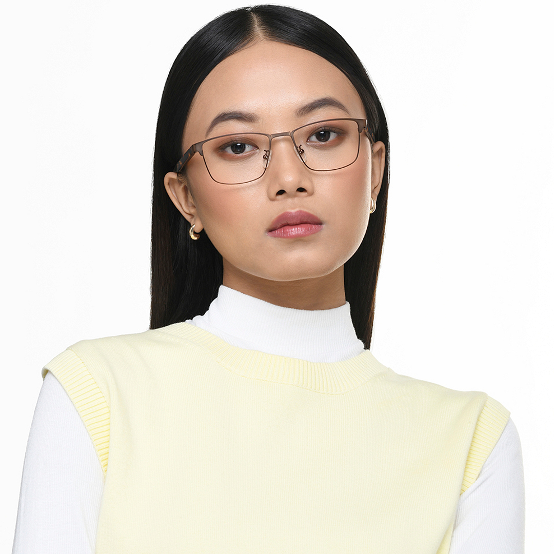 Vincent Chase Online Light Brown Full Rim Rectangle left side