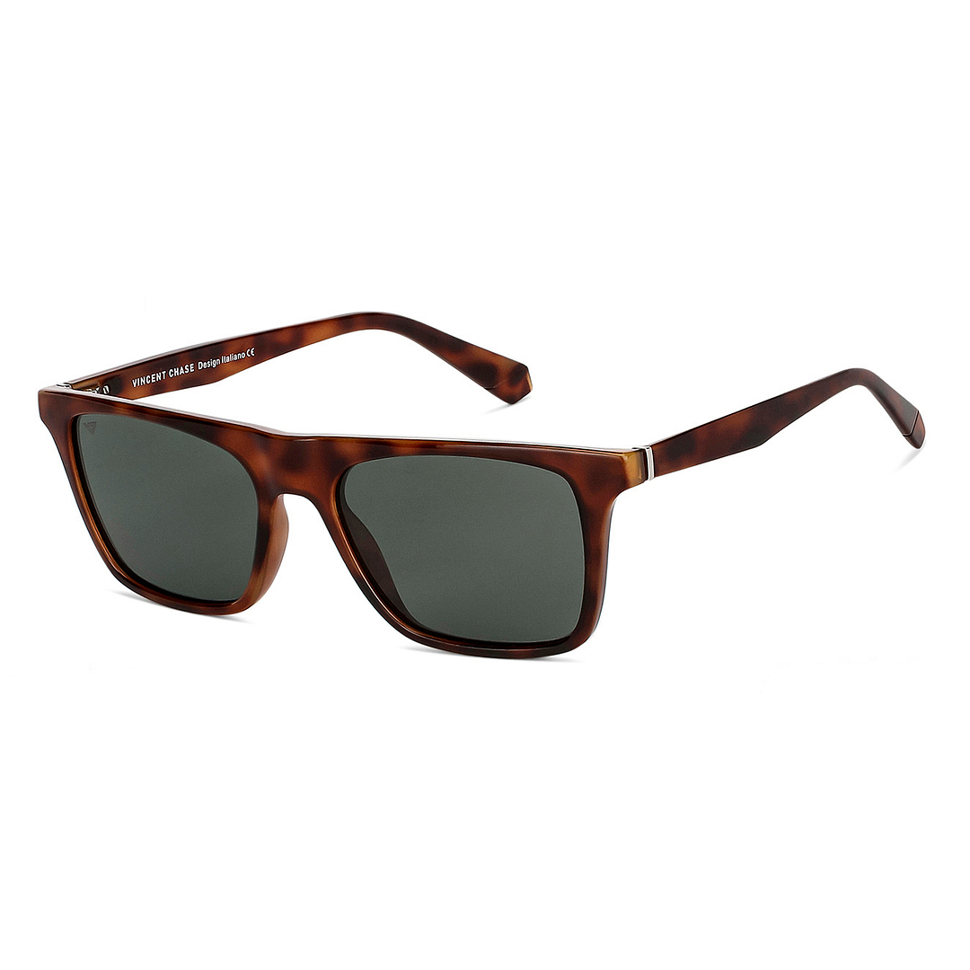 Vincent Chase Polarized Brown Full Rim Square left side