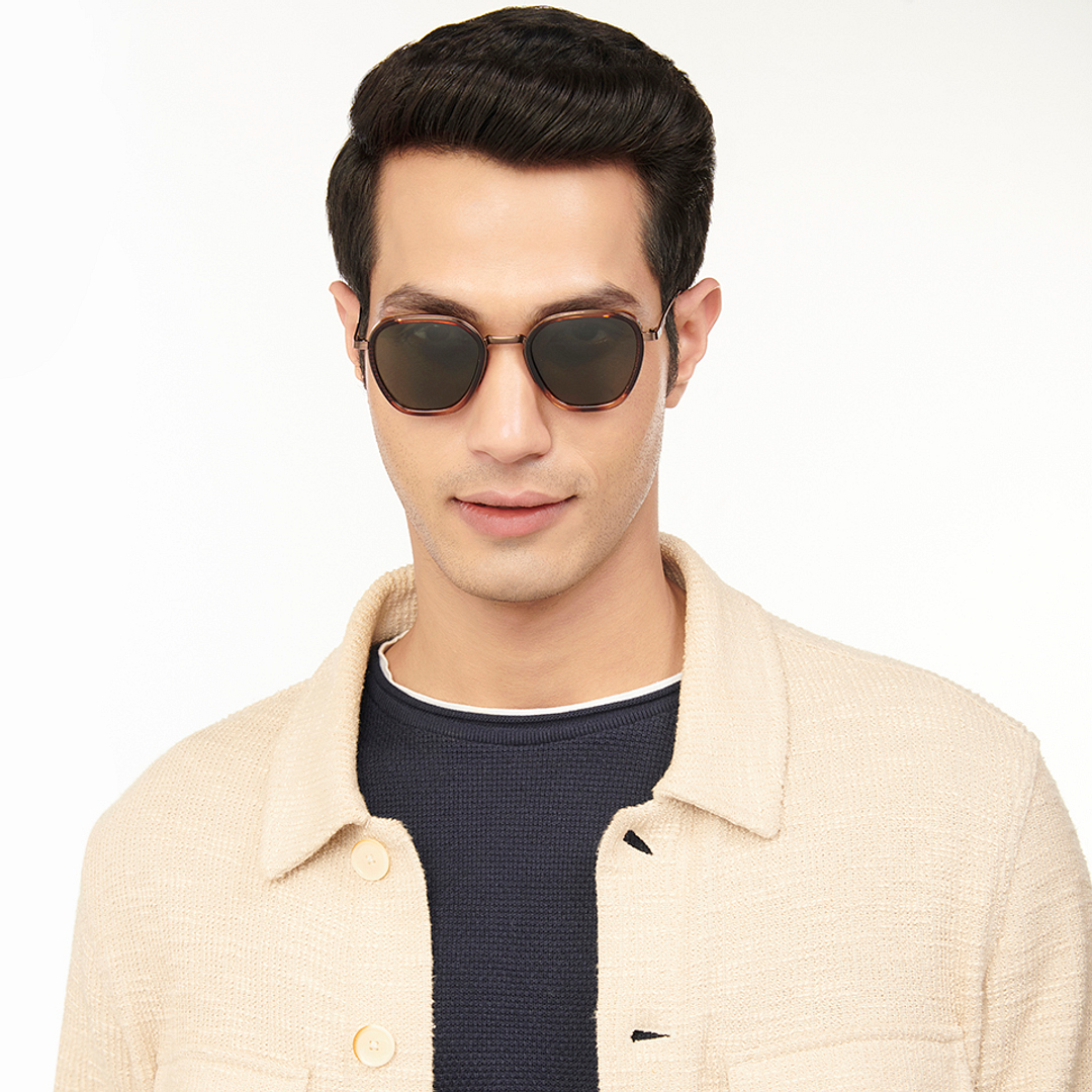 Vincent Chase Polarized Brown Full Rim Geometric right side