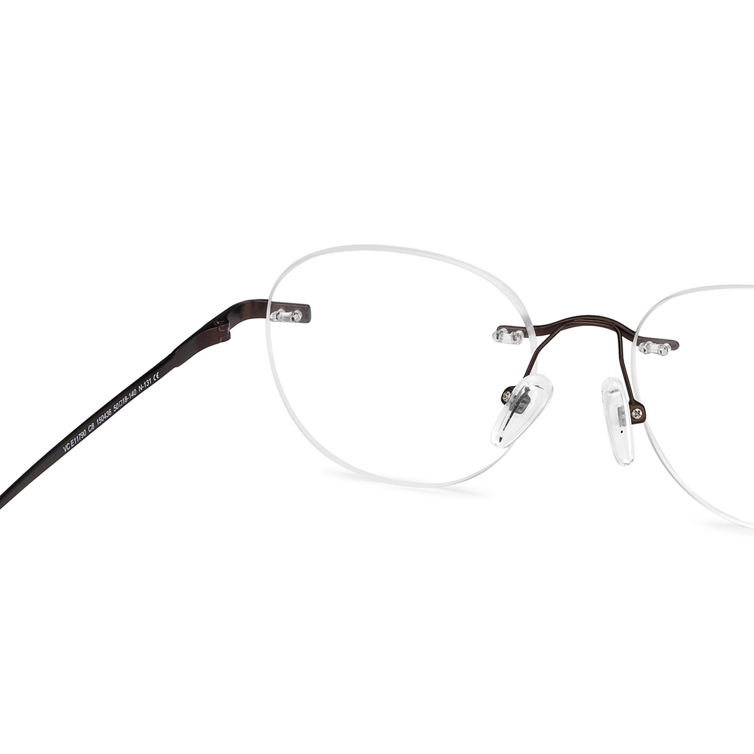 Vincent Chase Online Light Brown Rimless Round right side