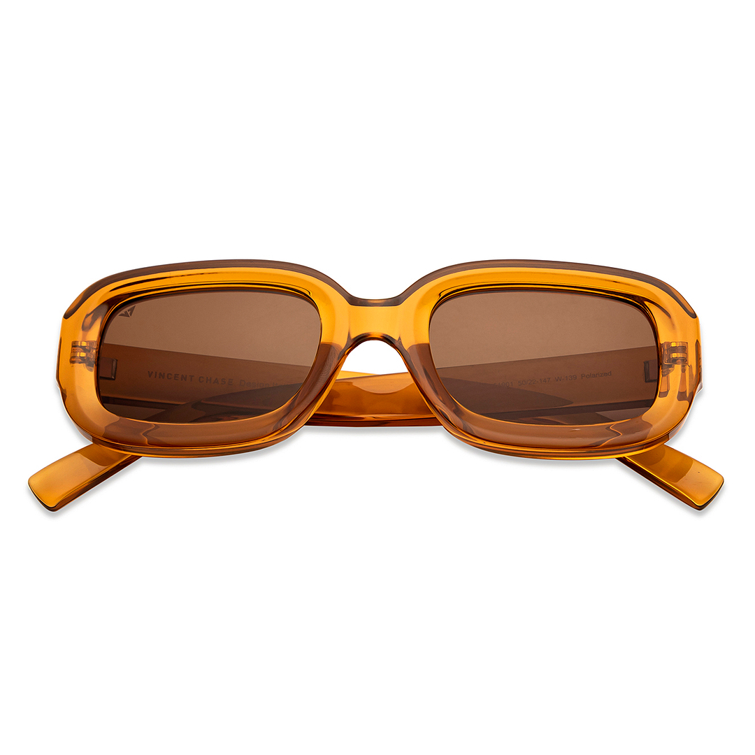 Vincent Chase Online Brown Full Rim Rectangle left side