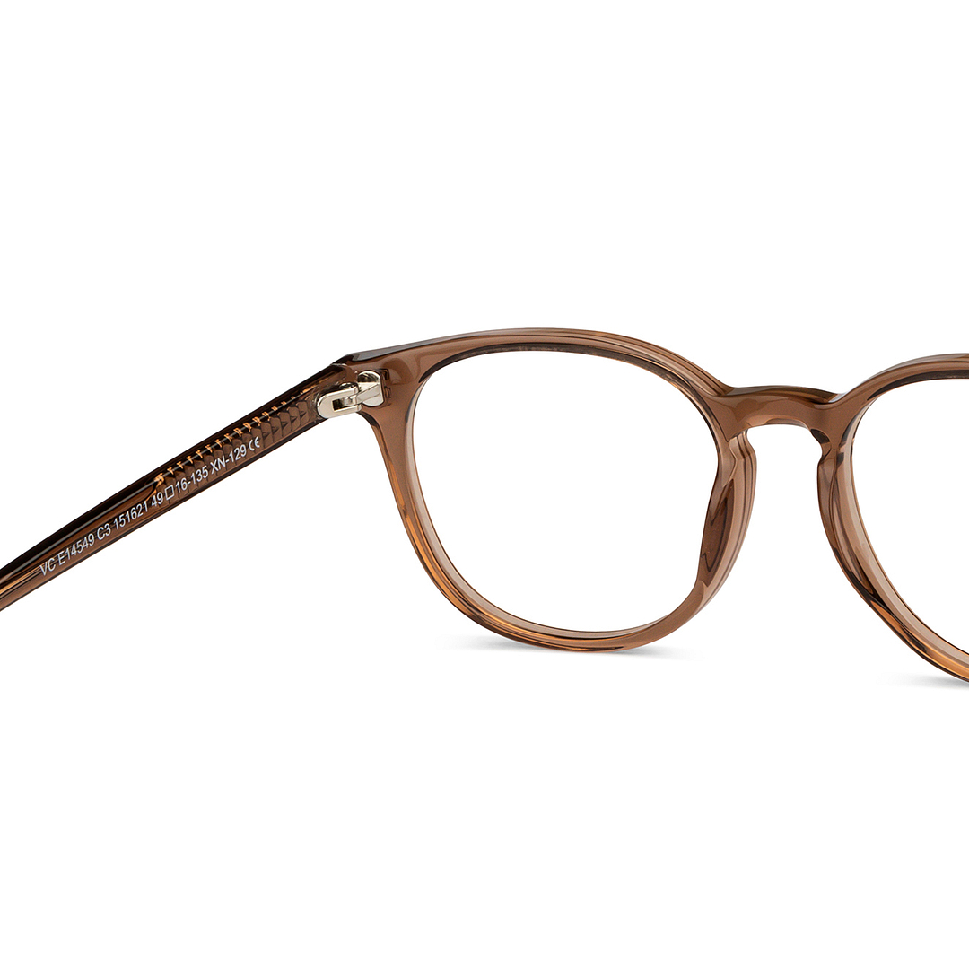 Vincent Chase Online Brown Transparent Full Rim Round right side