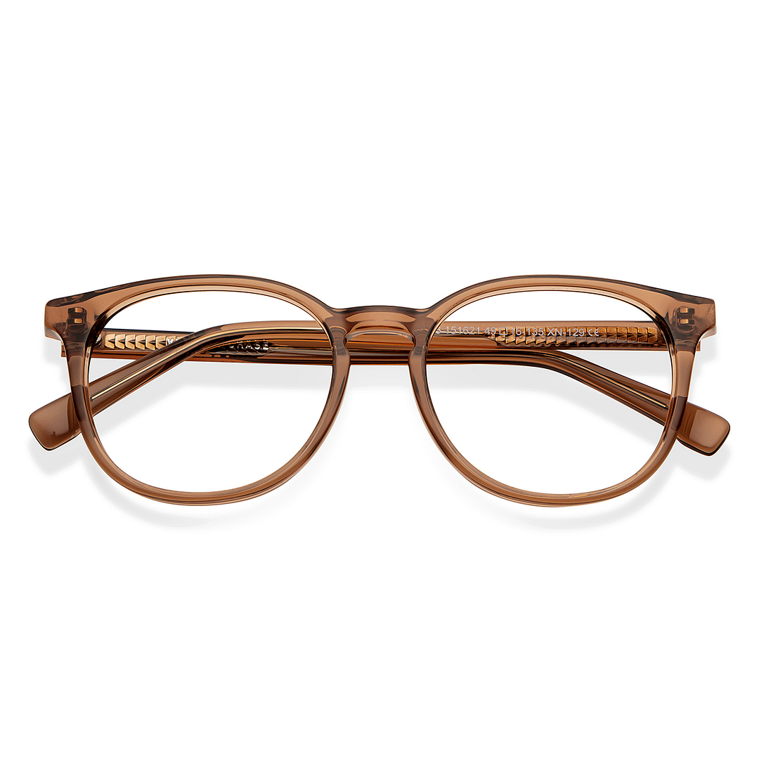 Vincent Chase Online Brown Transparent Full Rim Round left side
