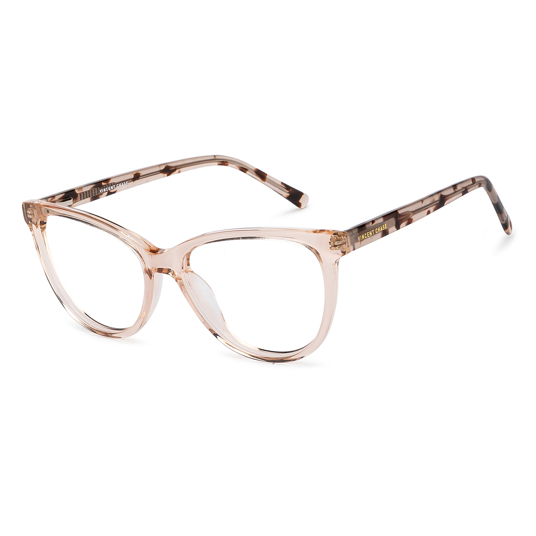 Vincent Chase Online Brown Transparent Full Rim Cat Eye right side