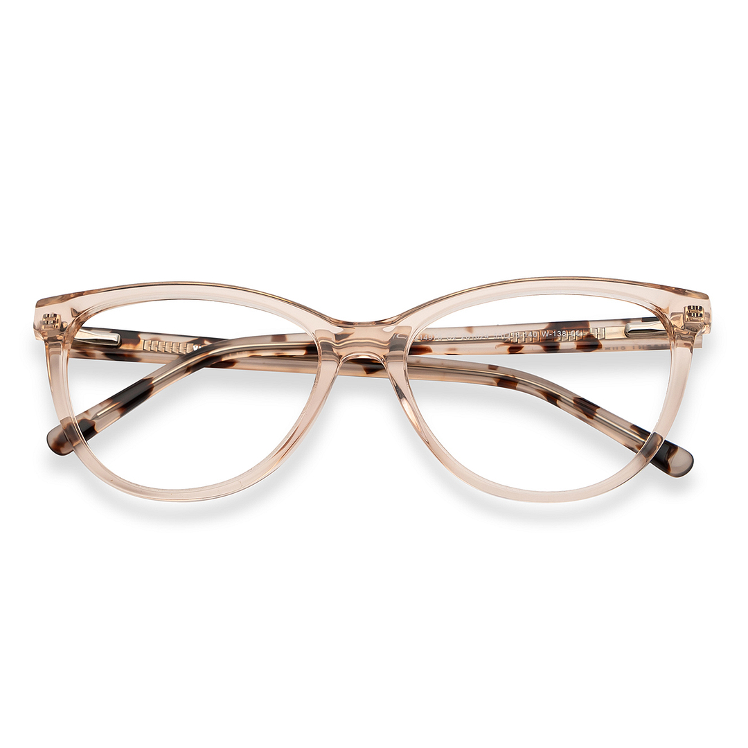 Vincent Chase Online Brown Transparent Full Rim Cat Eye left side