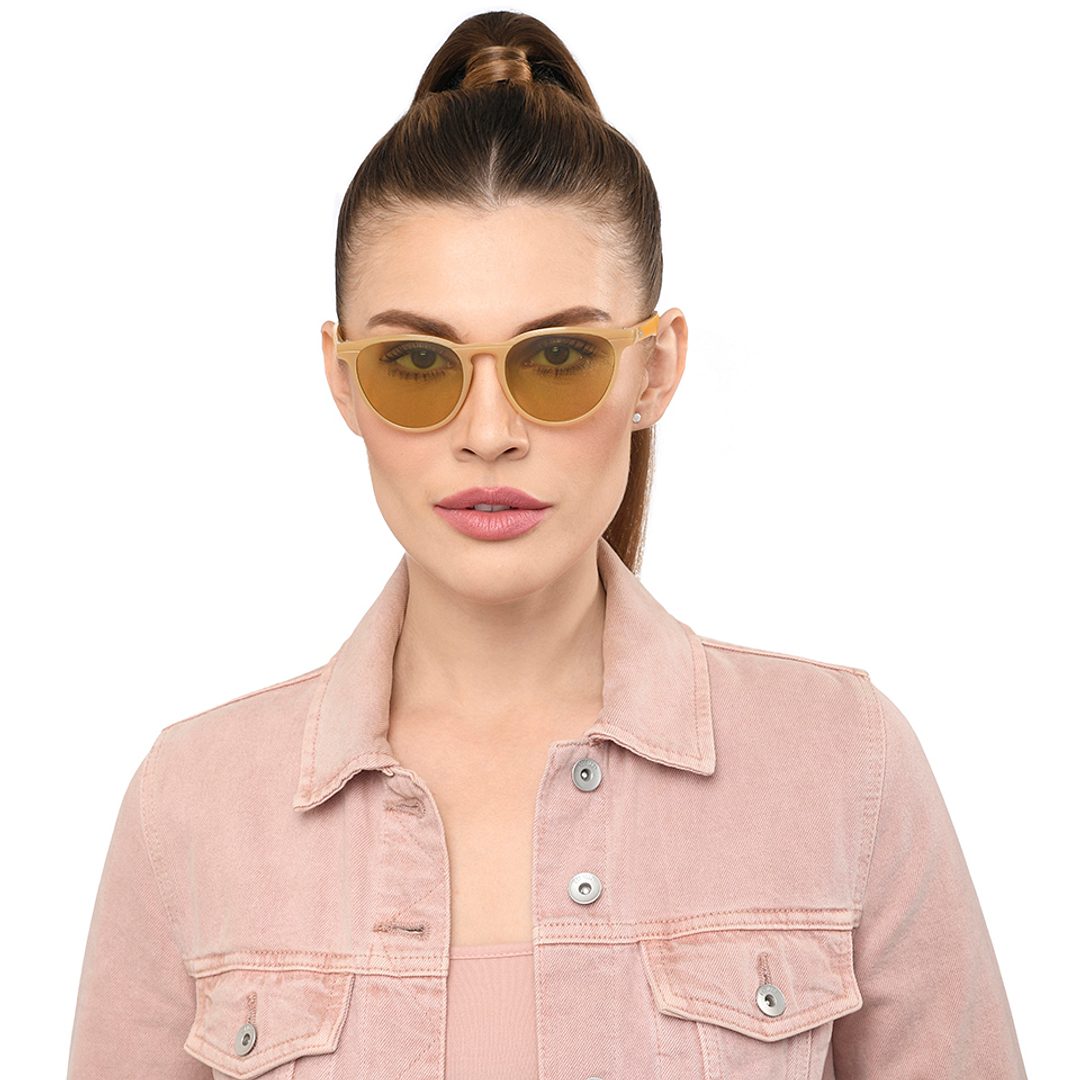 Vincent Chase Polarized Brown Full Rim Round left side