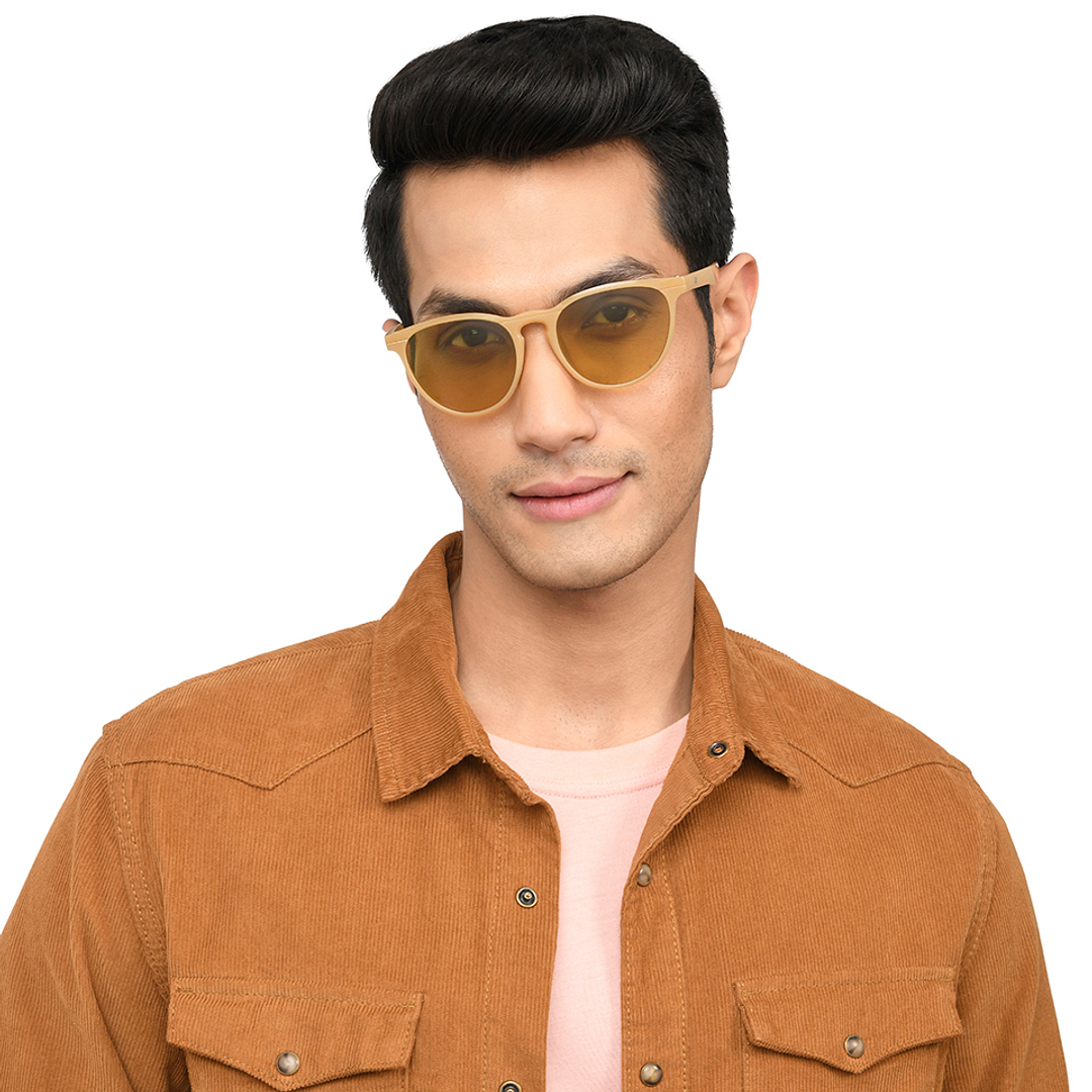 Vincent Chase Polarized Brown Full Rim Round left side