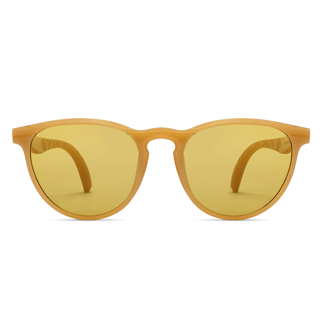 Vincent Chase Polarized Brown Full Rim Round left side