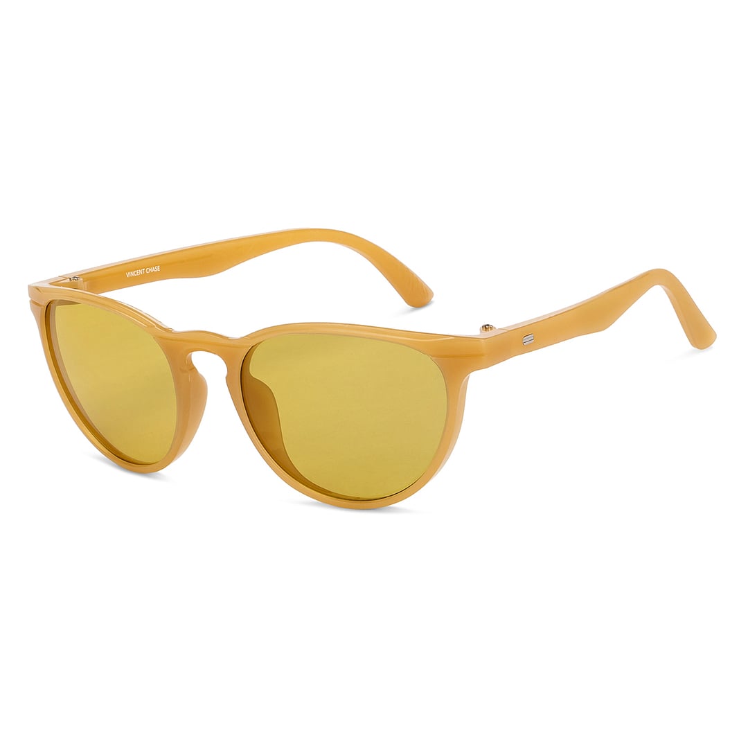 Vincent Chase Polarized Brown Full Rim Round right side
