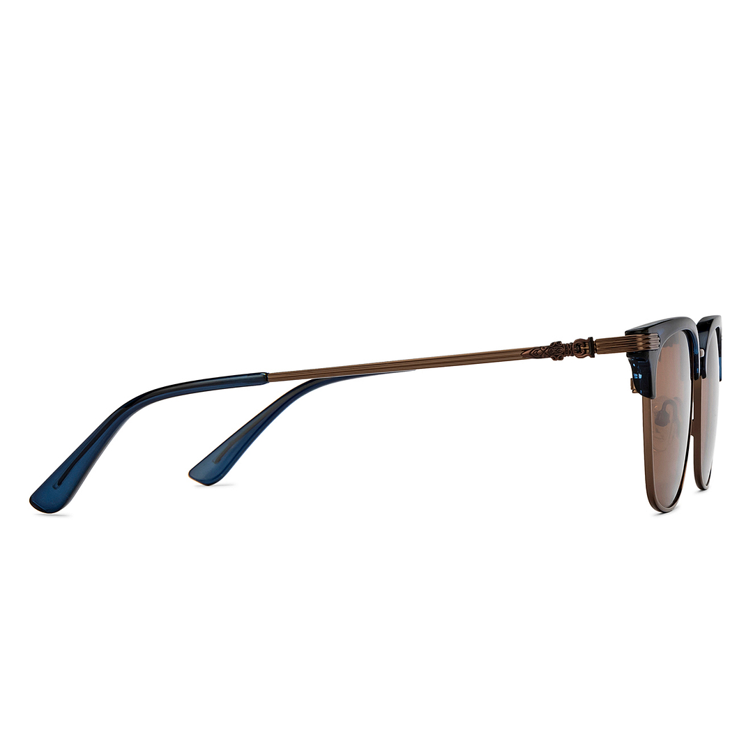 Vincent Chase Polarized Blue Full Rim Clubmaster left side