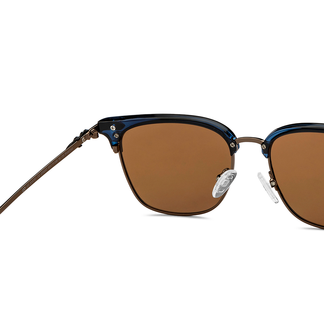 Vincent Chase Polarized Blue Full Rim Clubmaster right side