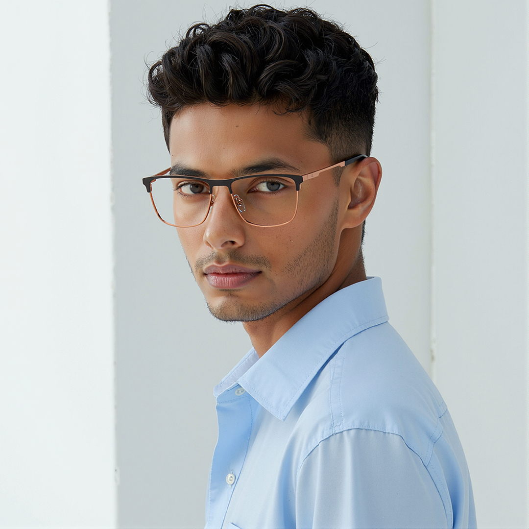 Buy Copper Brown Copper Tortoise Full Rim Rectangle Vincent Chase