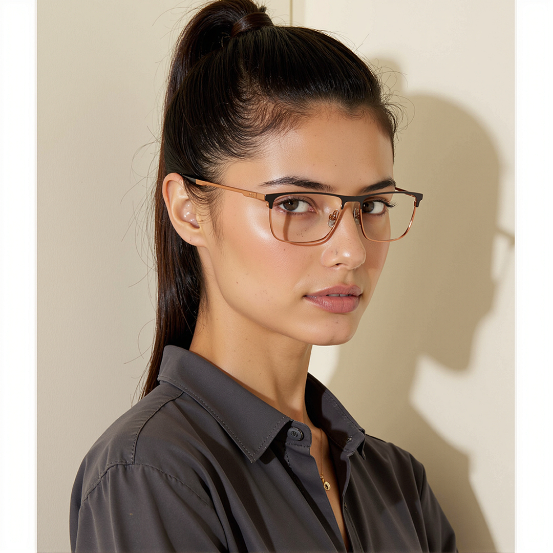 Buy Copper Brown Copper Tortoise Full Rim Rectangle Vincent Chase