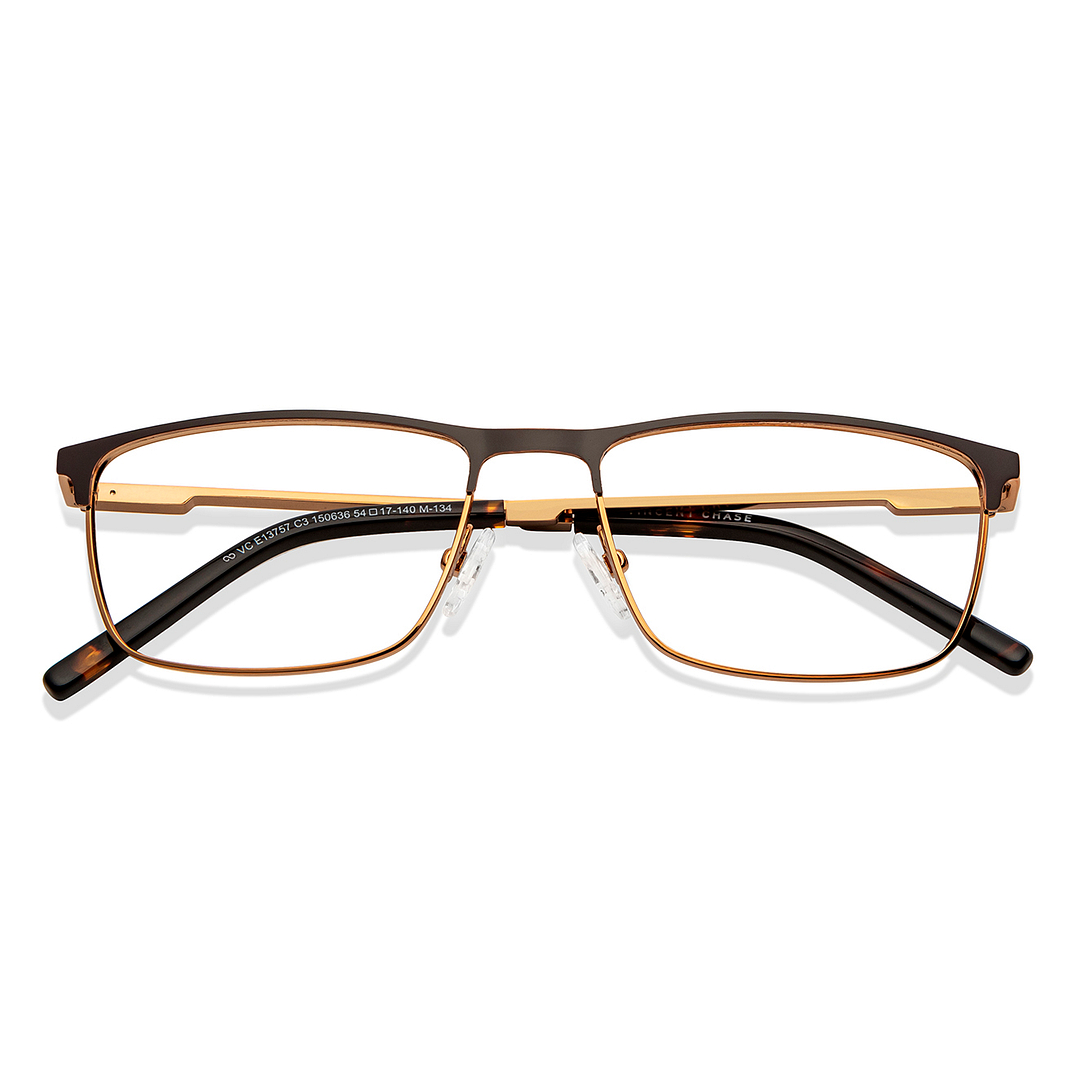 Vincent Chase Light Brown Full Rim Rectangle right side