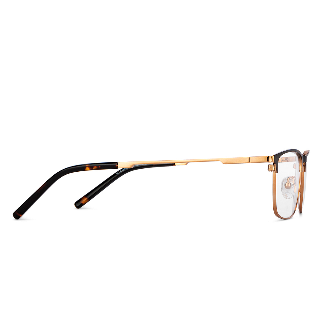 Vincent Chase Light Brown Full Rim Rectangle left side