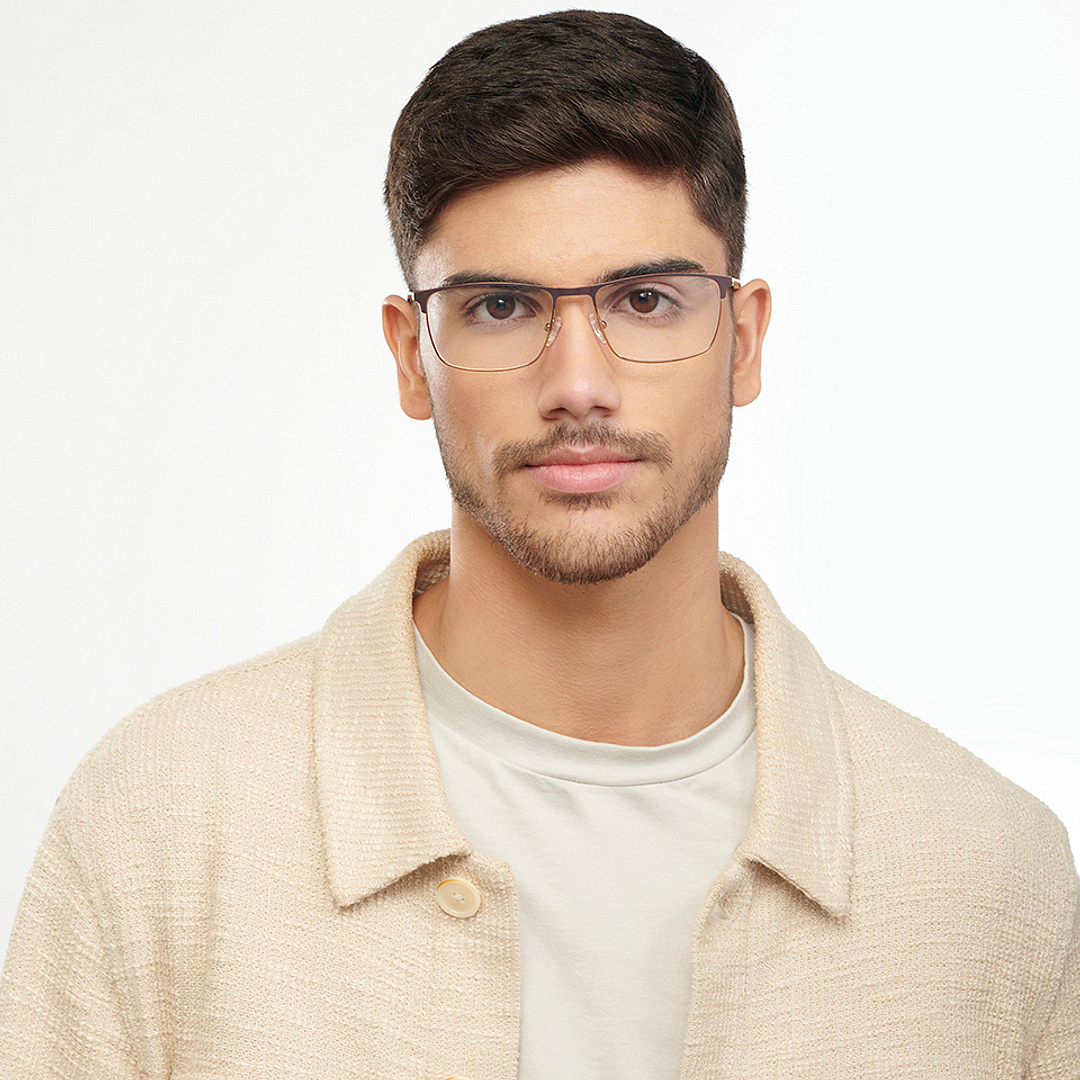 Vincent Chase Online Light Brown Full Rim Rectangle right side
