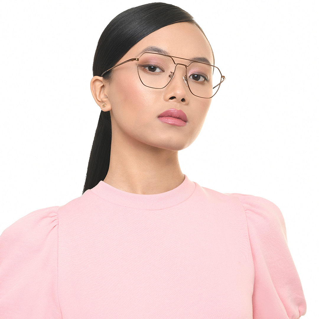 Vincent Chase Online Dark Brown Full Rim Aviator left side