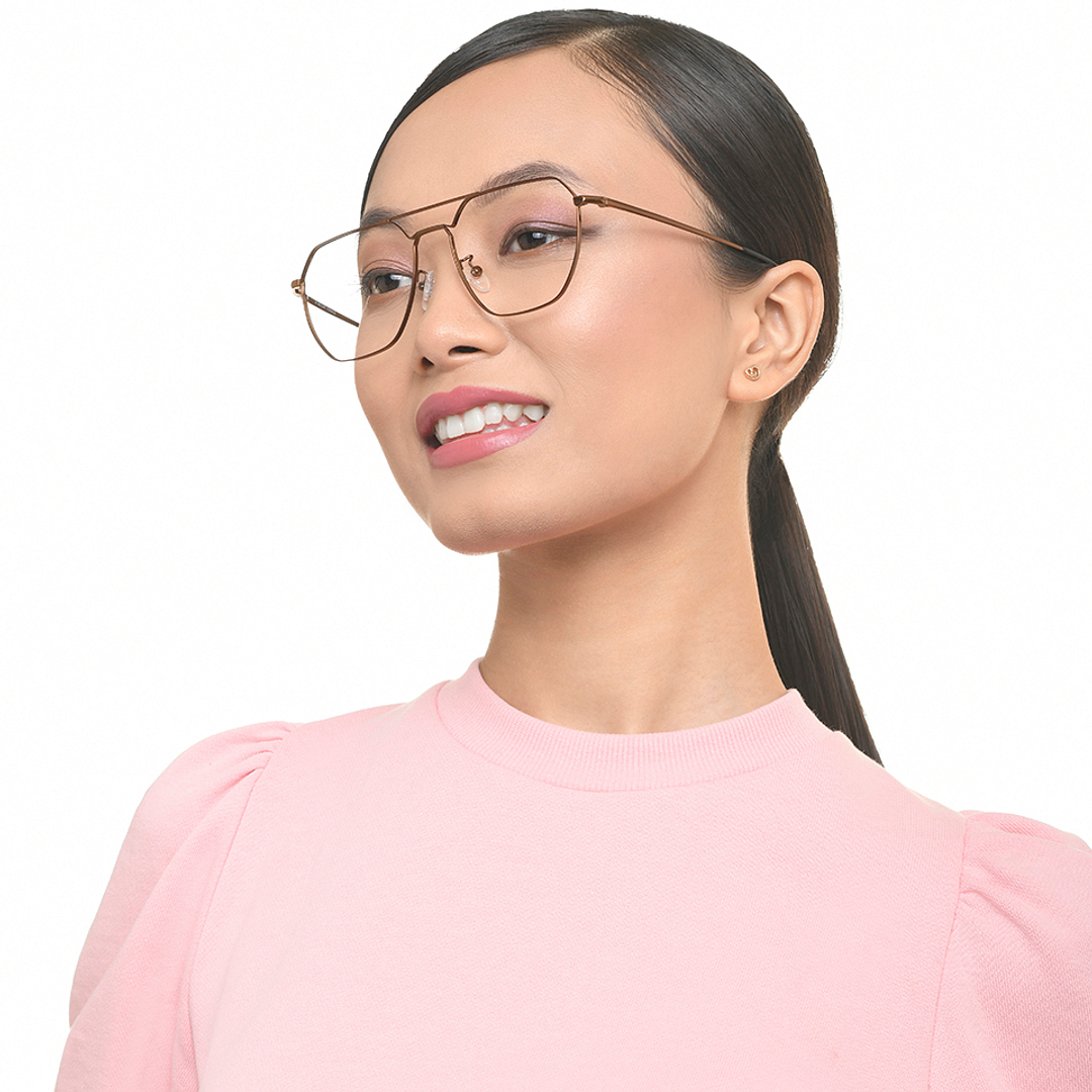 Vincent Chase Online Dark Brown Full Rim Aviator right side