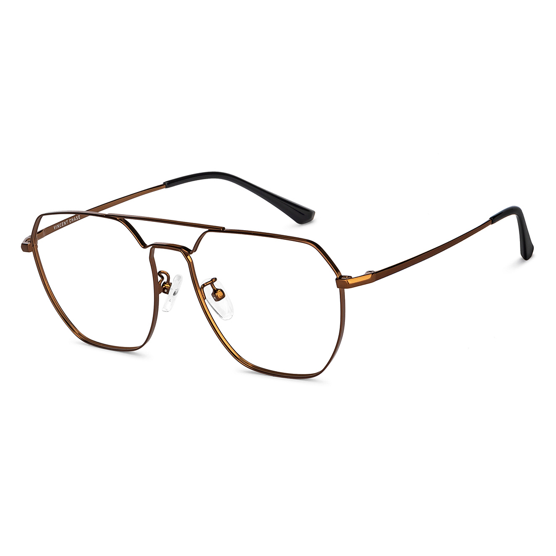 Vincent Chase Online Dark Brown Full Rim Aviator right side