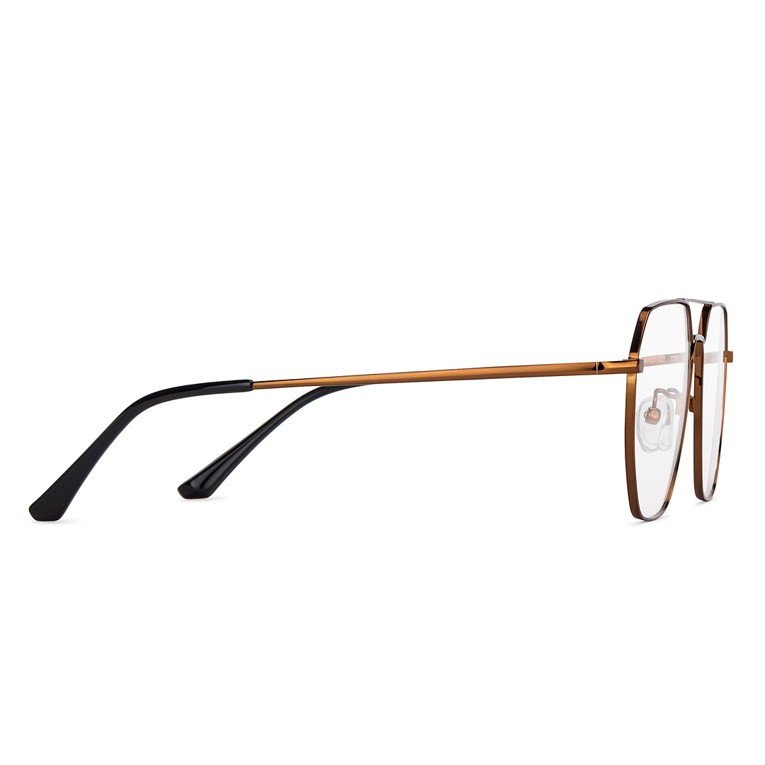 Vincent Chase Online Dark Brown Full Rim Aviator left side