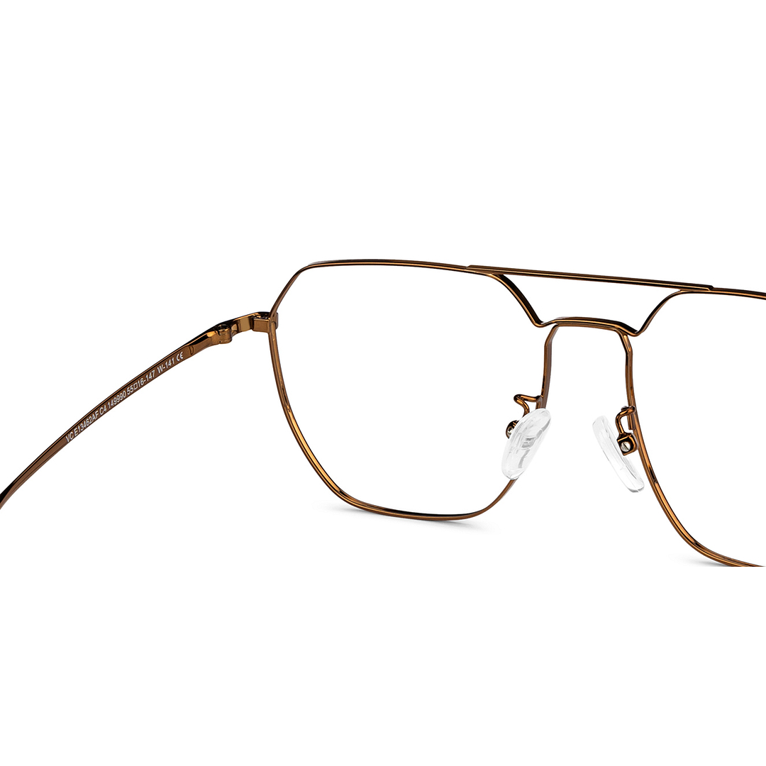 Vincent Chase Online Dark Brown Full Rim Aviator right side