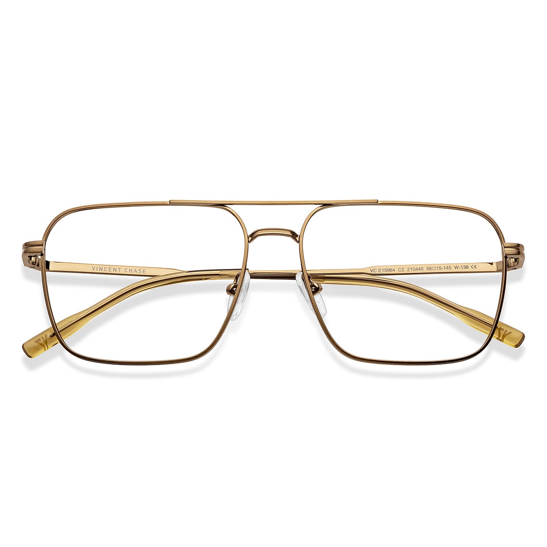 Vincent Chase Dark Brown Full Rim Square left side