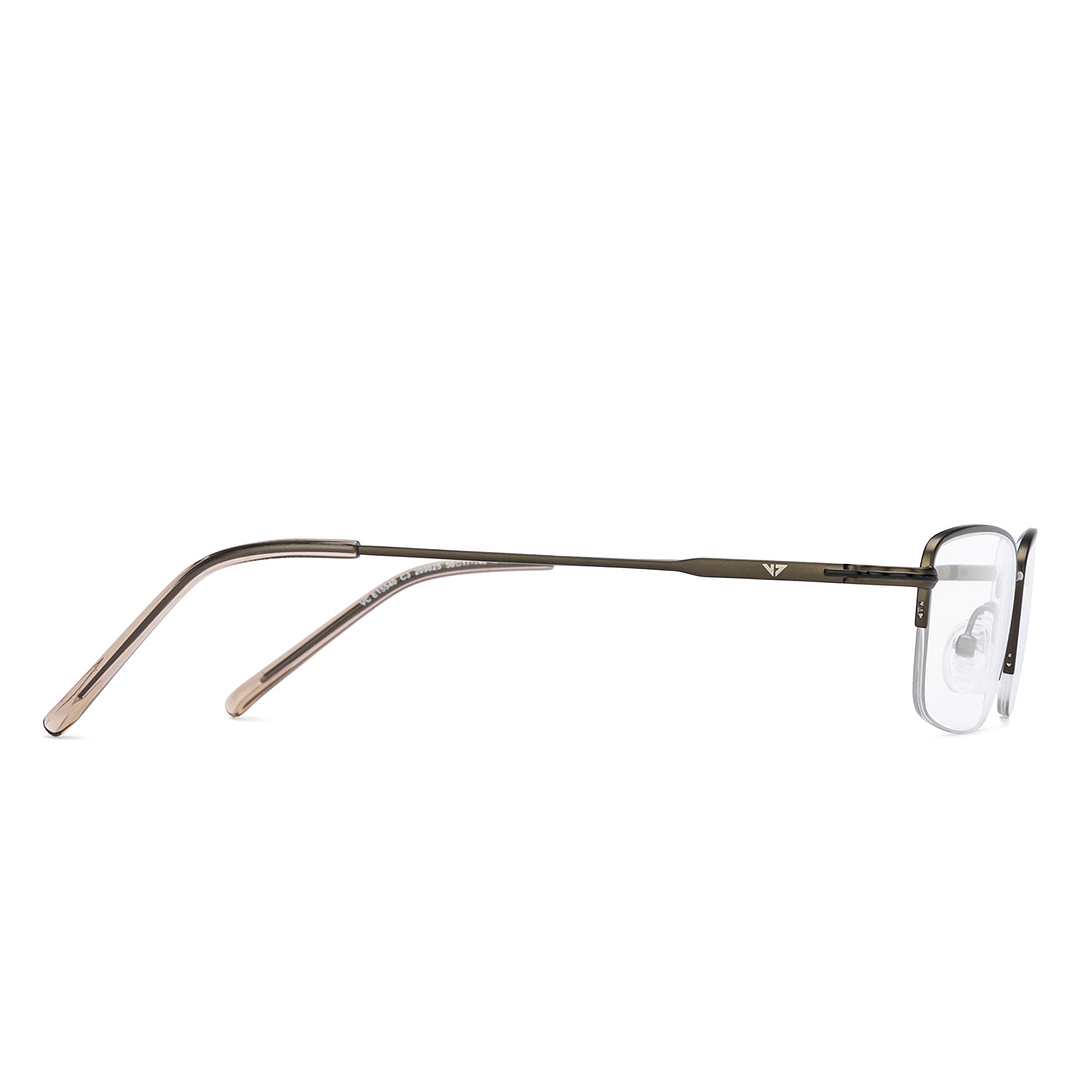 Vincent Chase Online Dark Brown Half Rim Rectangle left side