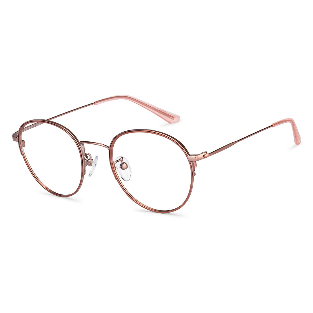 Lenskart Air Online Rose Gold Full Rim Round left side