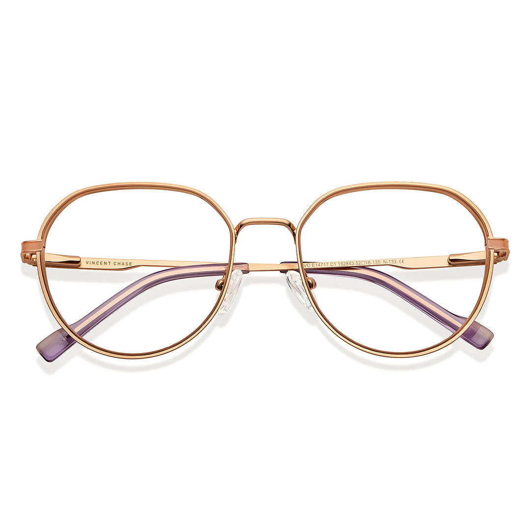 Vincent Chase Online Dark Brown Full Rim Round left side