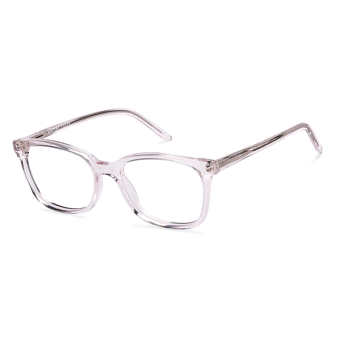 Vincent Chase Crystal Transparent Full Rim Rectangle right side