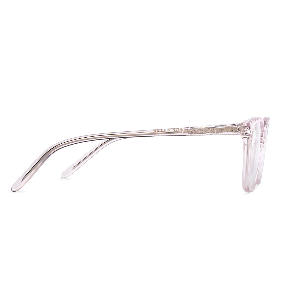 Vincent Chase Crystal Transparent Full Rim Rectangle left side